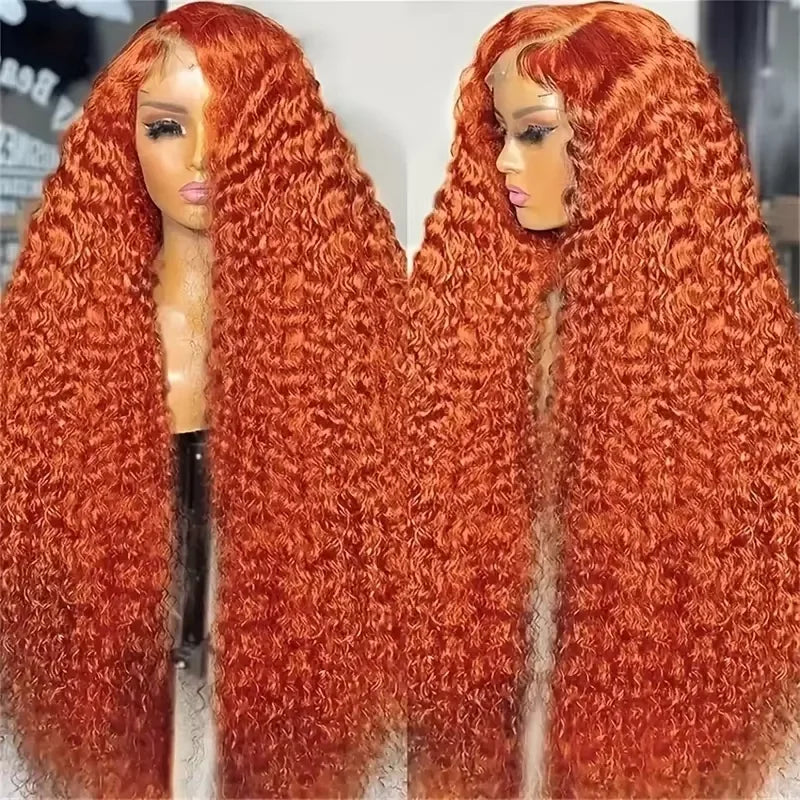 Ginger Orange 13x6 HD Lace Front Human Hair Wig - Glueless