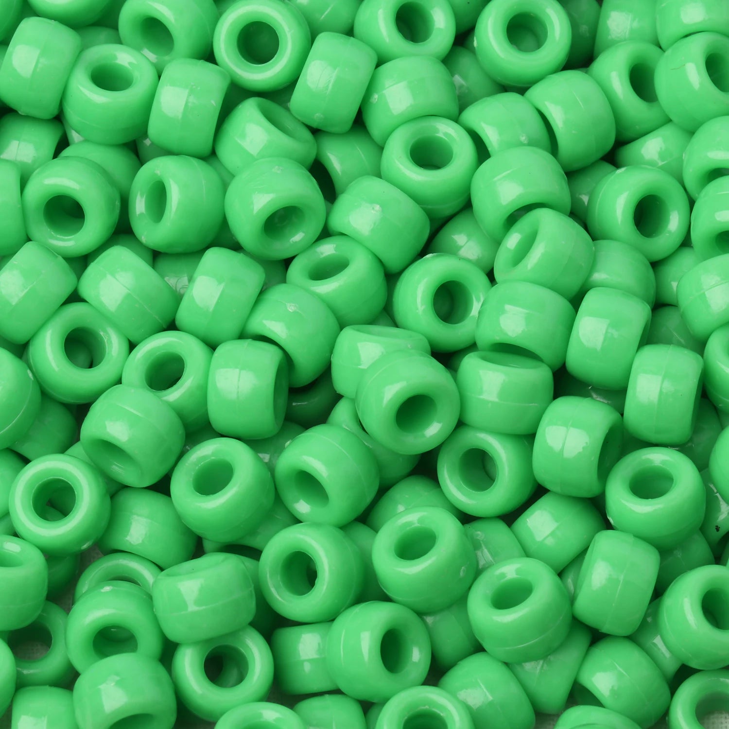 100pcs 6x9mm Colorful Pony Beads Fashion Big Hole Acrylic Beads Kids DIY Bracelet Necklace Making HandCrafts Girls Hair Beads