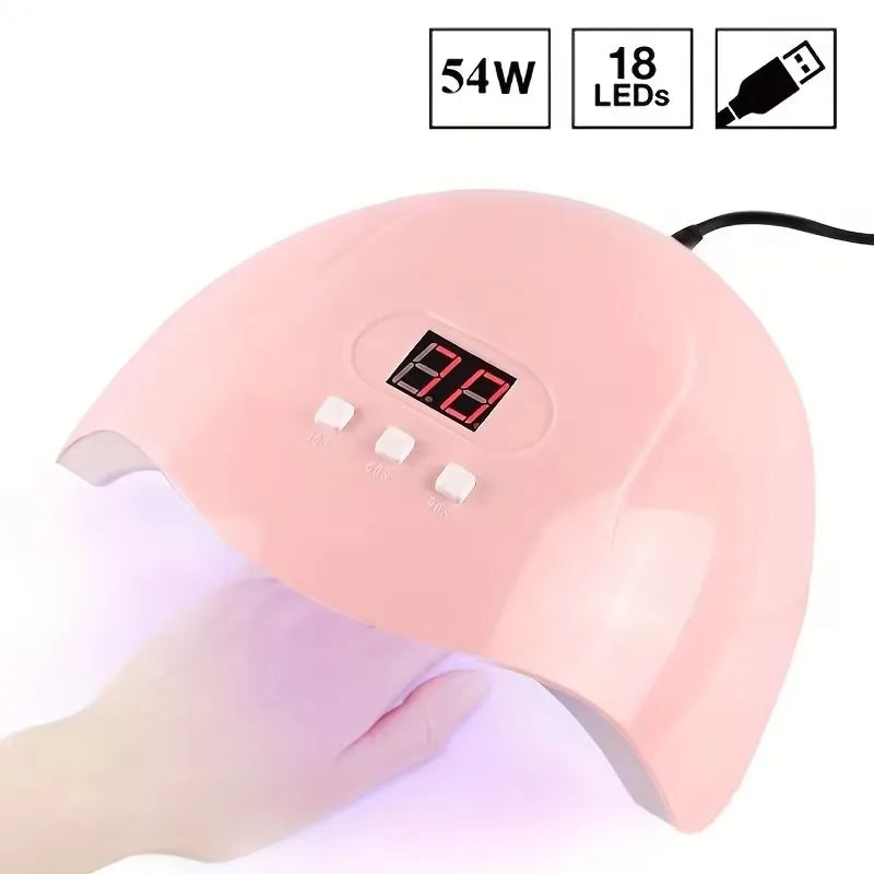 Manicure UV LED Lamp Kit Set UV Lamp and 20000RPM Nail Drill Machine Kit and Remove Dead Skin Manicure Tools Set