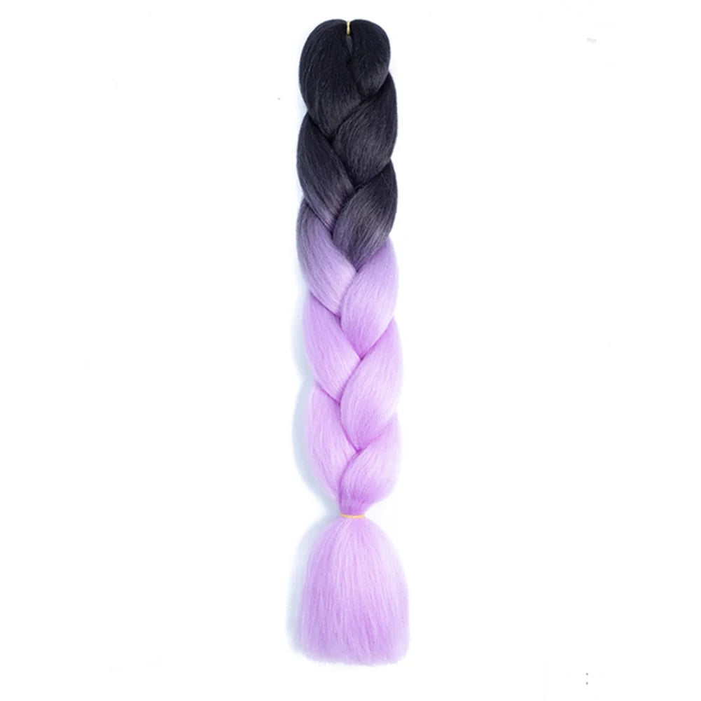 24 Inches Ombre Jumbo Braiding Hair Synthetic
