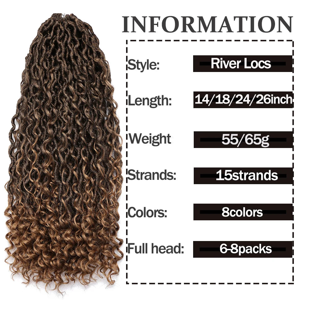 Synthetic Goddess Locs Crochet Hair