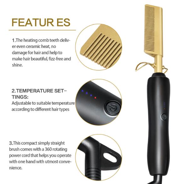 Hot Comb - Wet and Dry Hair