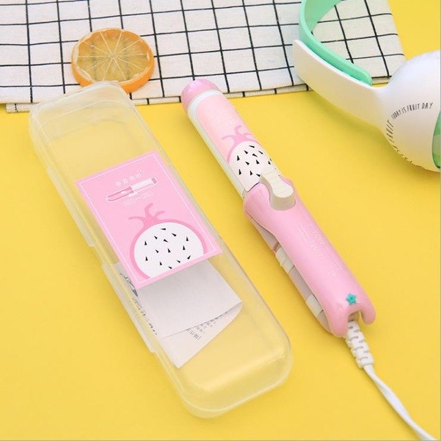 Mini Hair Straightener Small Ceramic Hair Curling Iron Creative Fruit portable Girls Electric Hair Straightening Iron Tools