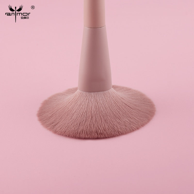 Anmor Set de brochas de maquillaje de 11/8 piezas Pelo sintético Brocha de maquillaje profesional para sombra de ojos, base, polvo, delineador de ojos y pestañas