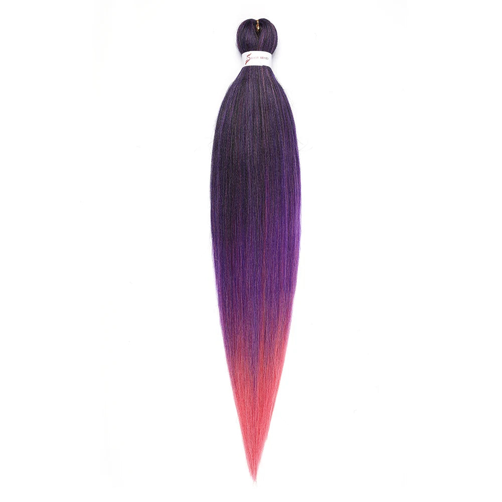Pre-stretched Synthetic Braiding Hair Ombre