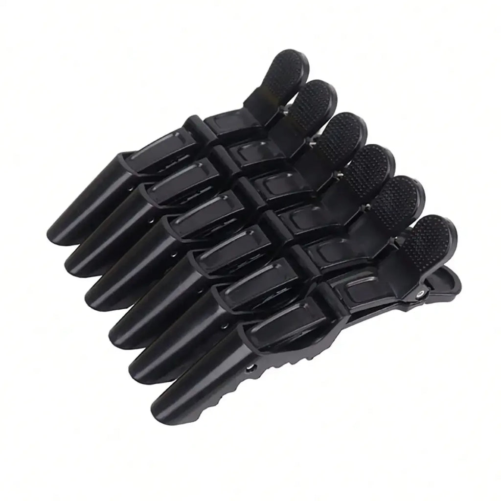 6pcs Alligator Hair Clips Clamps Claw Section Shark Hairpin Enhanced Crocodile Non-slip Clips Salon Hair Styling Accessories