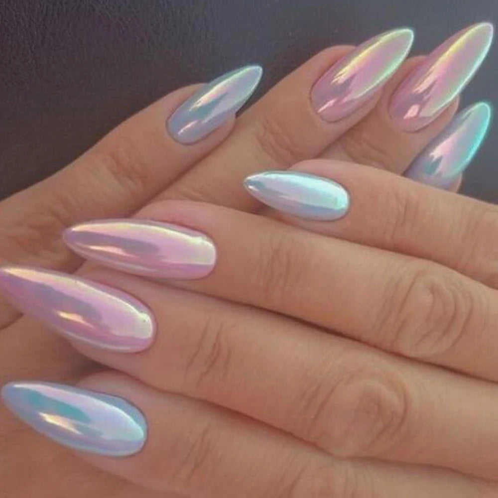 Jars Aurora Nail Powder Pearl Nail Glitter Neon Shimmer Nails Chrome Powder Dipping Powder Decoration Aurora Manicure Pigment