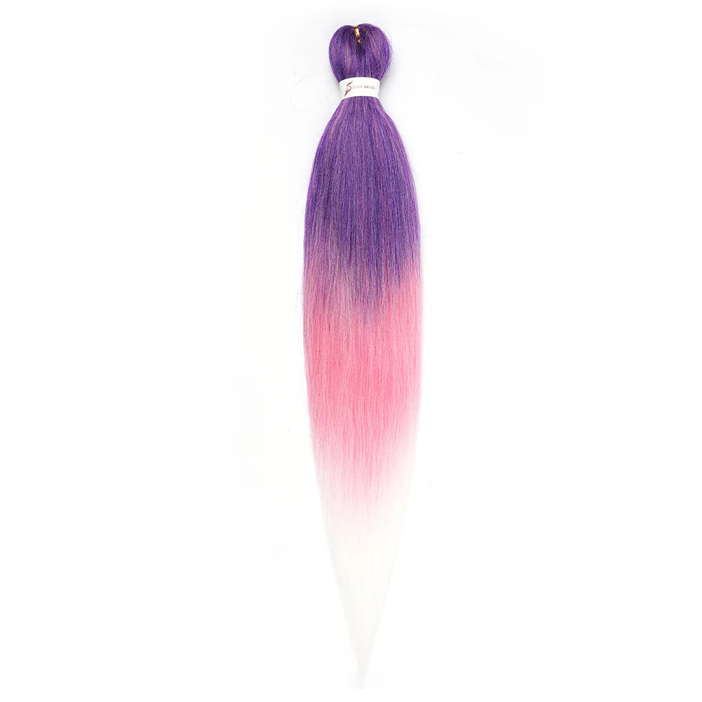 Pre-stretched Synthetic Braiding Hair Ombre