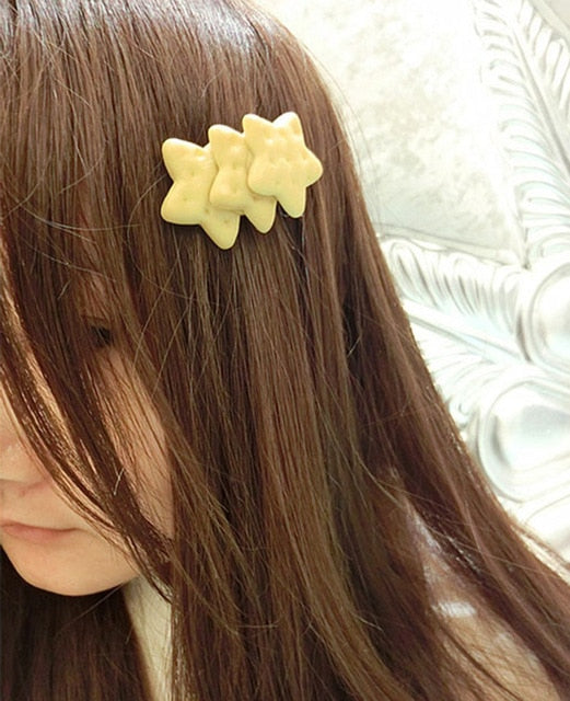 Girls Headwear Cookie Style Hair Clips Hairbands Hair Accessories Barrettes Bandage hairgrip Hairpin For Cute Girl