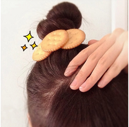 Girls Headwear Cookie Style Hair Clips Hairbands Hair Accessories Barrettes Bandage hairgrip Hairpin For Cute Girl