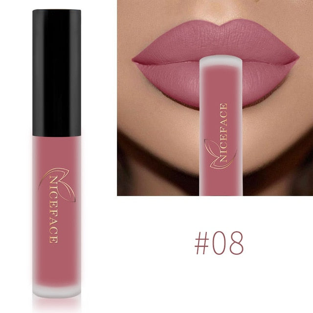 NICEFACE Lip Gloss 26 Colors Waterproof Long Lasting Moisturizing Lip Gloss
