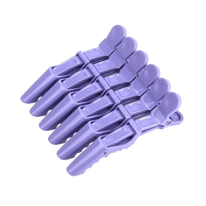6PCS Alligator Hair Clips Hairdressing Clamps Claws Section Clip Barber Crocodile Hairpin Salon Styling Tools Hair Accessories