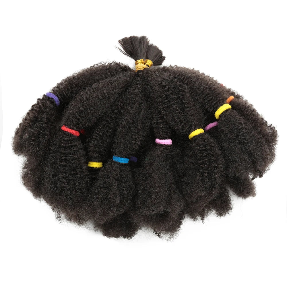 Afro Kinky Hair 12 Inch Synthetic Pre Stretched