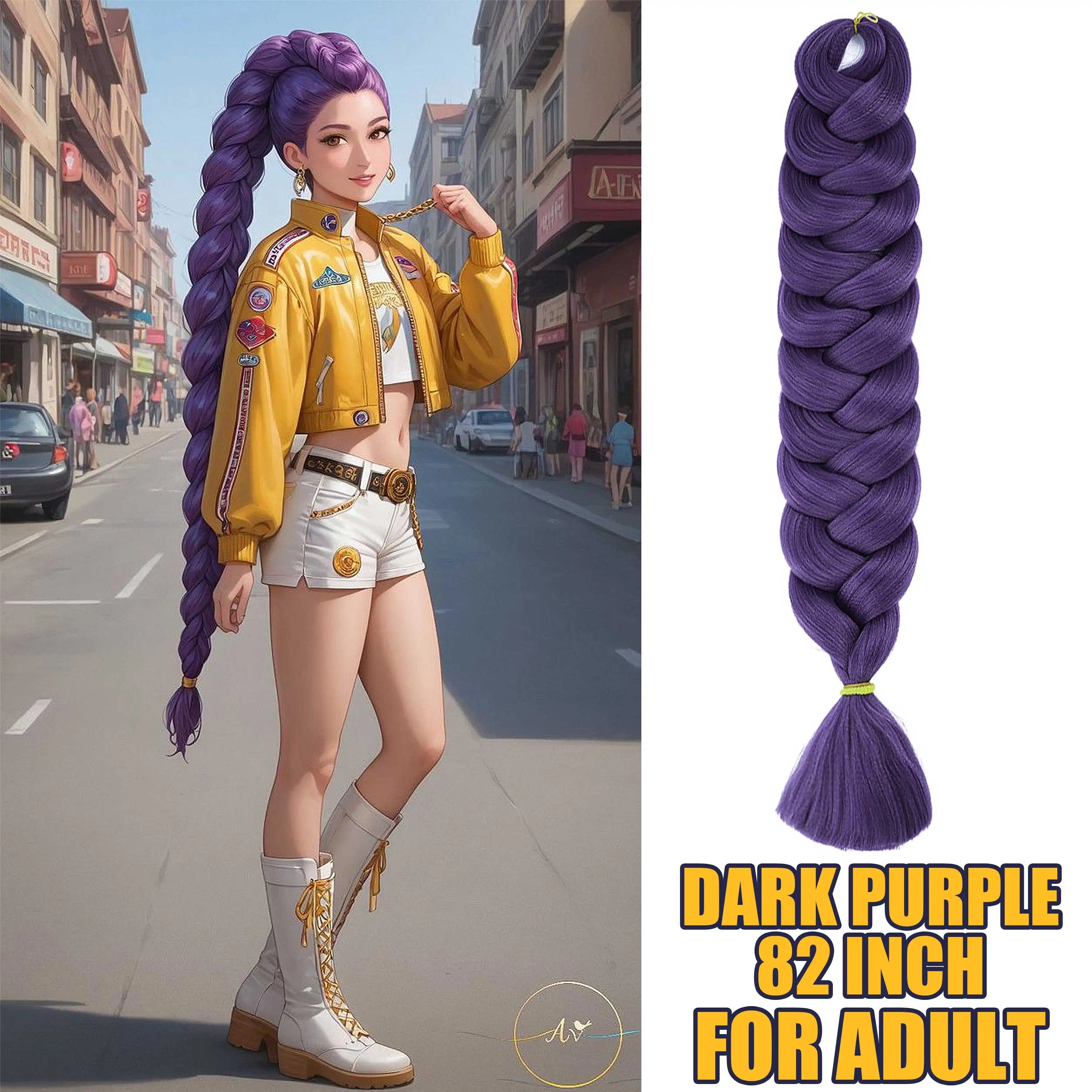 82 Inch XP Crochet Jumbo Braiding Hair