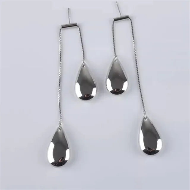 Metal Pendant Earrings European And American Style Personalized Fashion Long Style Stud Earrings Ladies Girls Travel Accessories