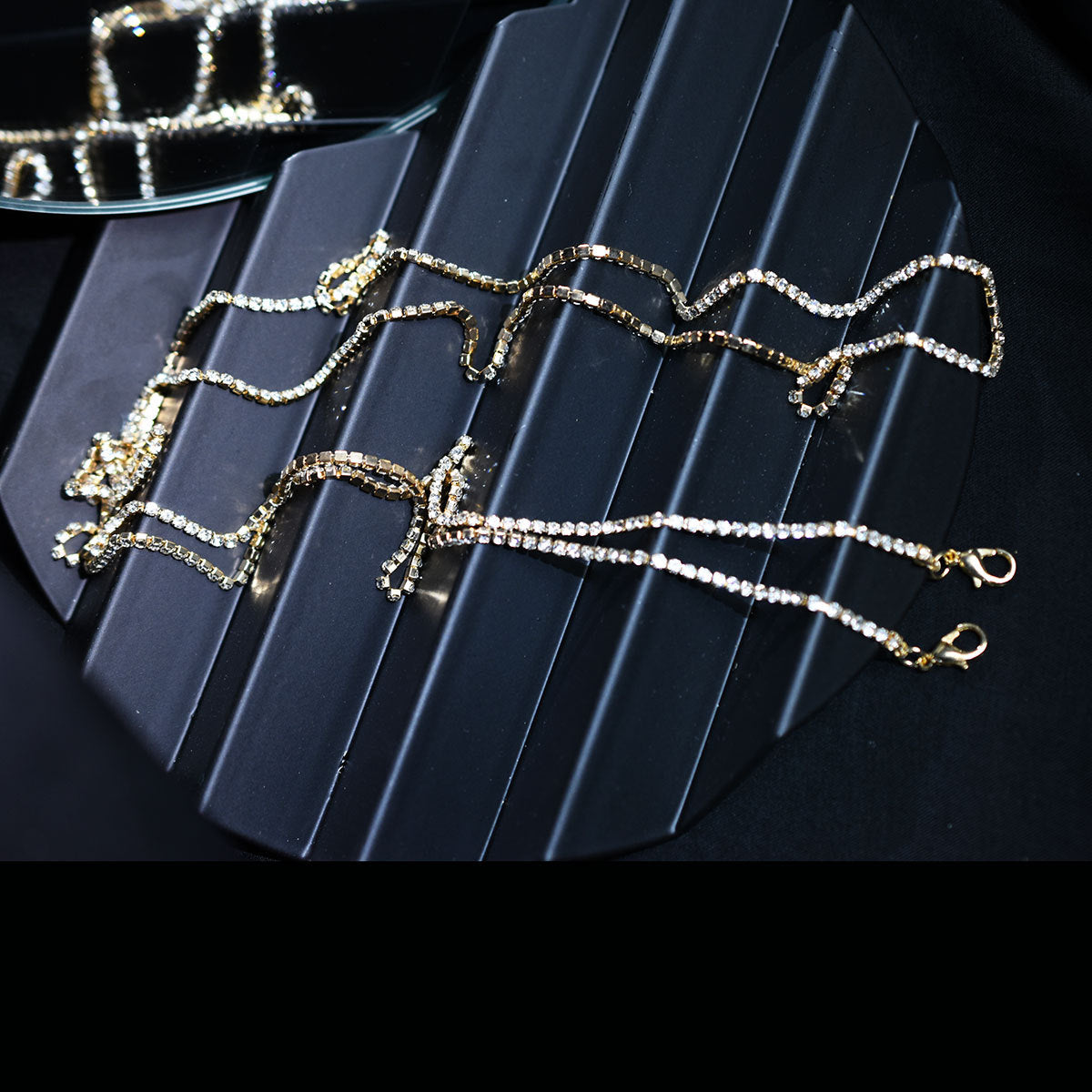 Rhinestone Long Headwear Braided Hair Accessories Gold And Silver Stage Performance Dress Up For Daily Wear With Accessories