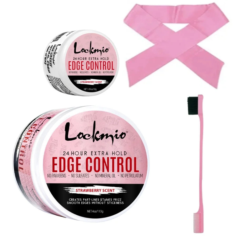 Women and Kid 30g Edge Control Gel Long Lasting Hold Control Wax Natural Finishing Anti-frizz Hair Wax Smoothing Styling Pomade
