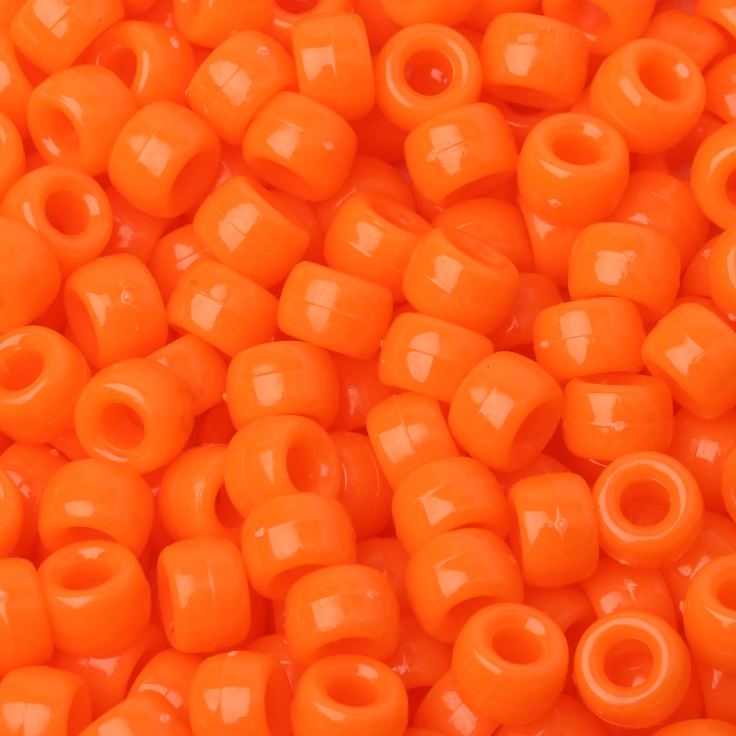 100pcs Pony Beads Big Hole Acyrlic Hair Beads HandCraft For Jewelry Making DIY Bracelets Necklace Gift Accessories