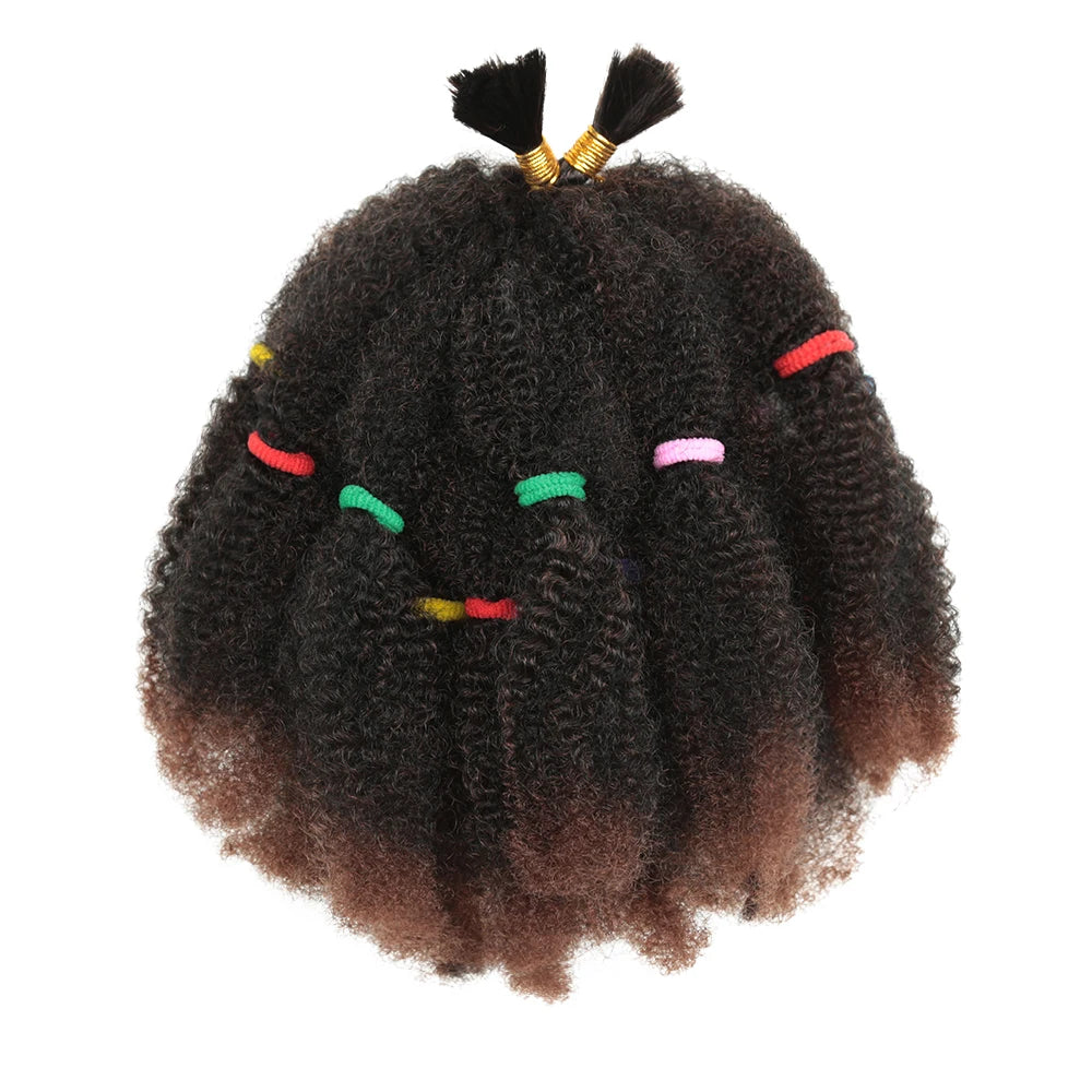 Afro Kinky Hair 12 Inch Synthetic Pre Stretched
