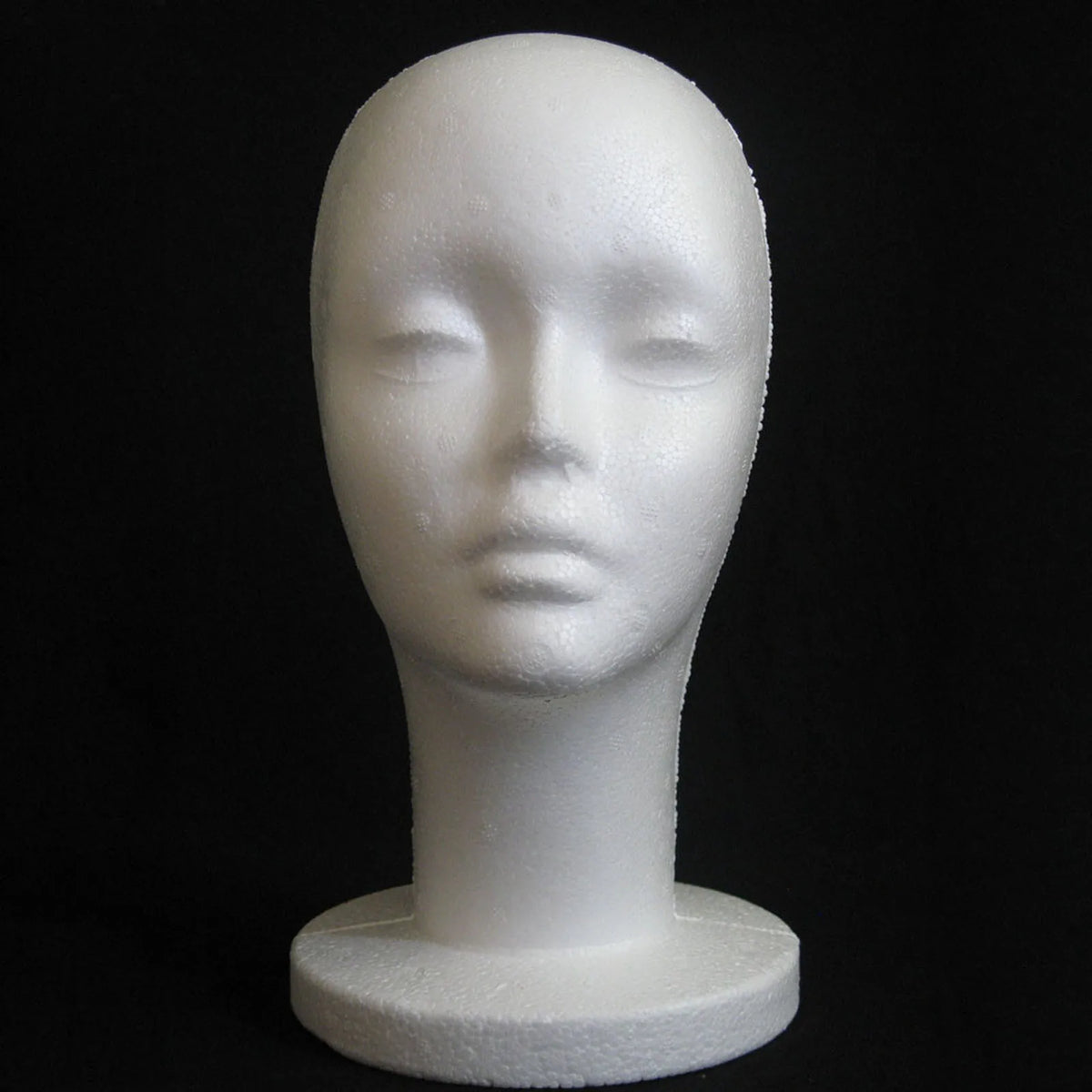 1pc Female Styrofoam Mannequin Manikin Head Model Foam Wig Hair Glasses Display