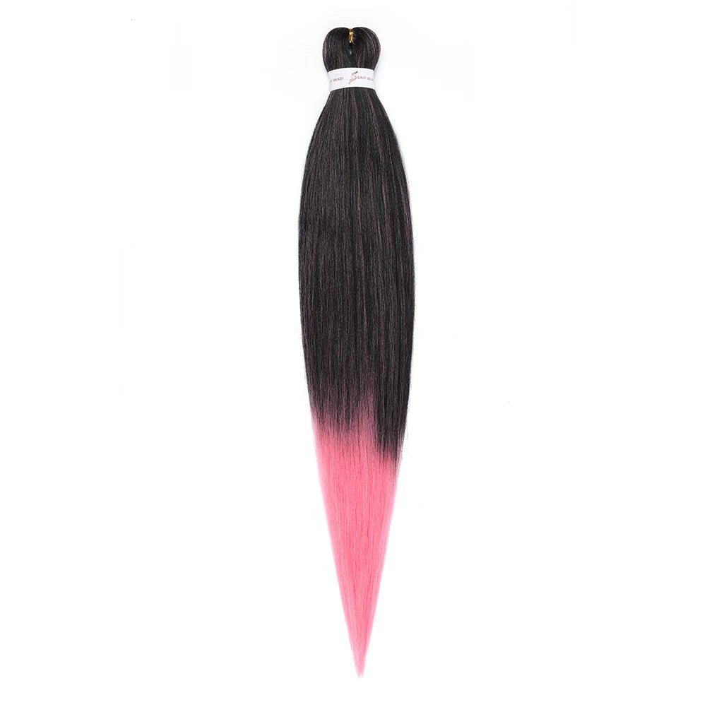 Pre-stretched Synthetic Braiding Hair Ombre
