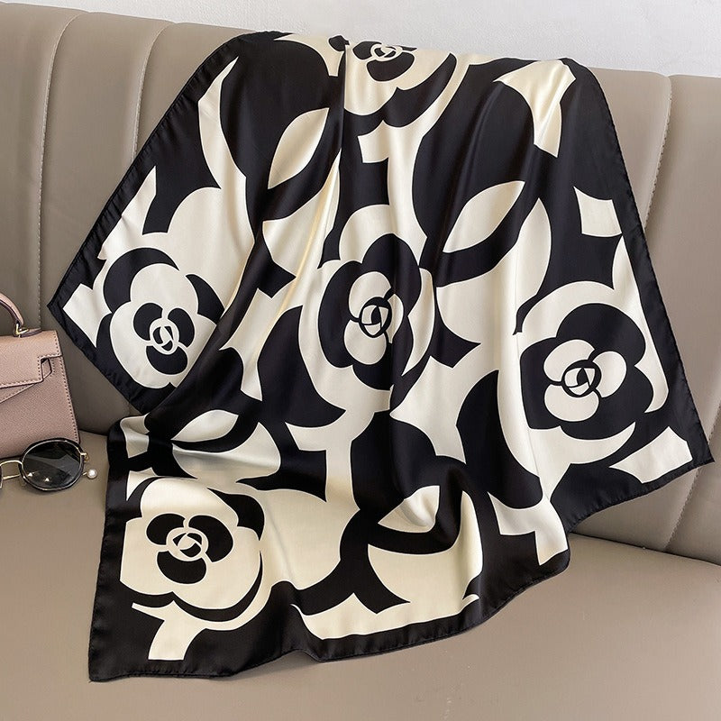 Small Square Scarf Women's Scarf Decorative Scarf with Shirt Scarf Korean Edition Headband Headband Binding Bag