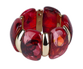 Fashion Jewelry Resin Clear Wide Bangle for Women Vintage Colourfuls Butterfly Strand Bracelet Trendy Accessories