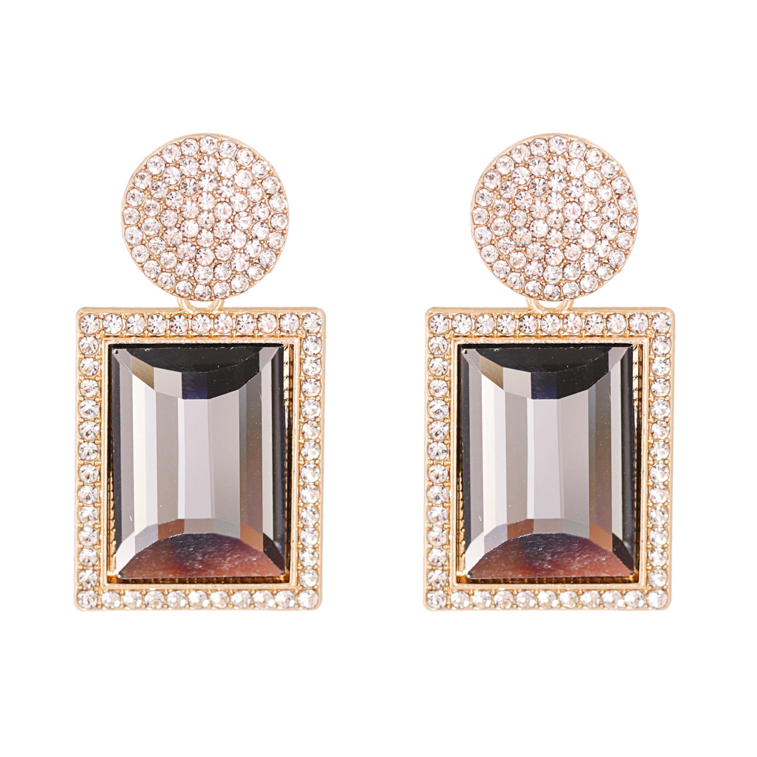 New Creative Trend Jewelry Earrings Rhinestone Crystal Stud Earrings Personality Earrings