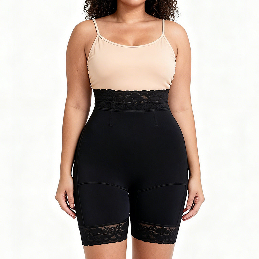 Mid waist, hip lifting, waist cinching, abdominal pants, body shaping, tight fitting, hip lifting, triangular shaping underwear for women