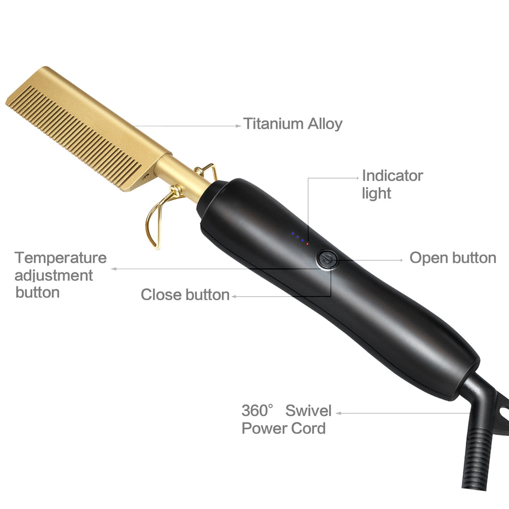 Hot Comb - Wet and Dry Hair