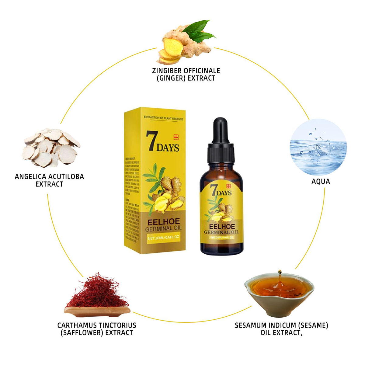 Ginger Hair Care Solution For Hair Nourishing And Moisturizing