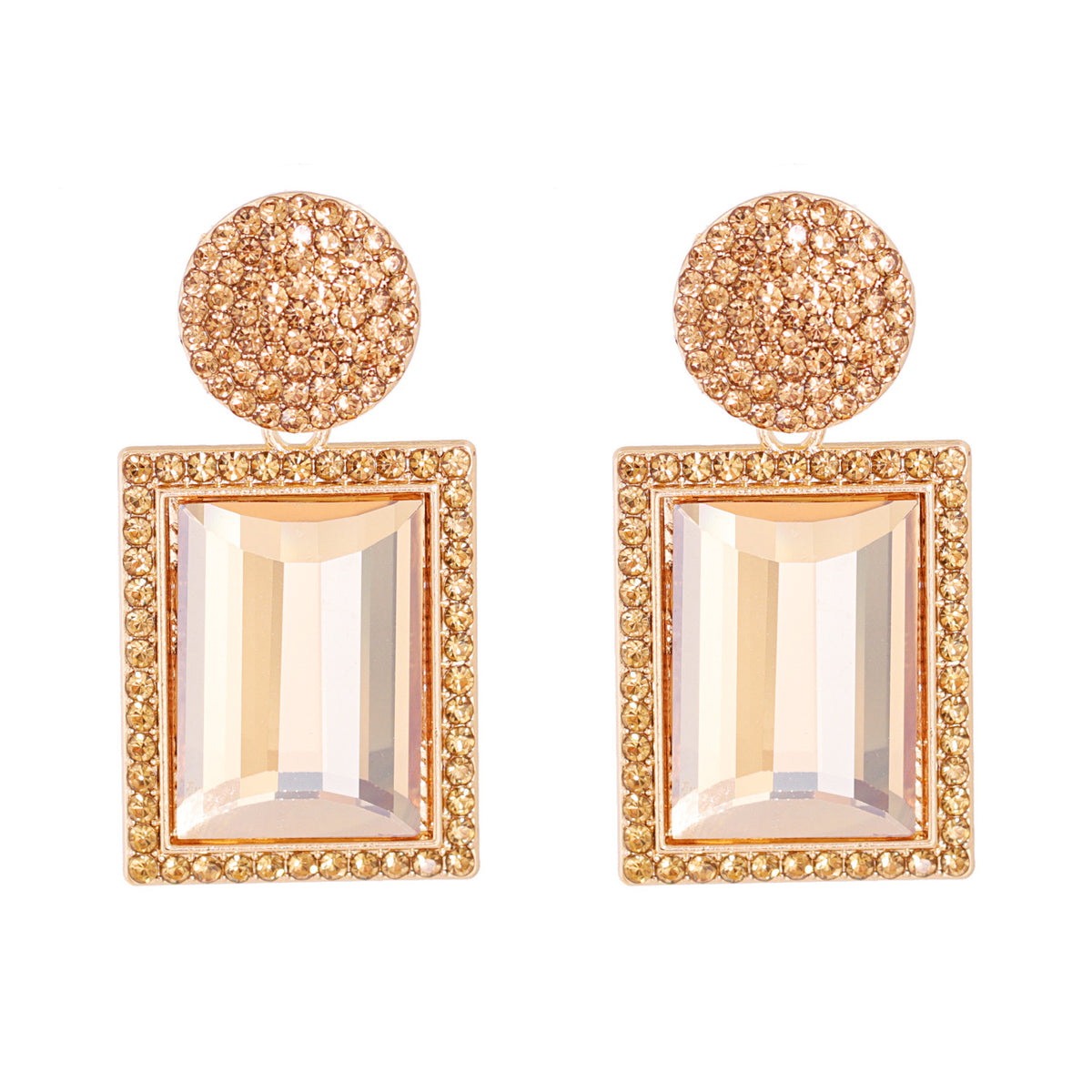 New Creative Trend Jewelry Earrings Rhinestone Crystal Stud Earrings Personality Earrings