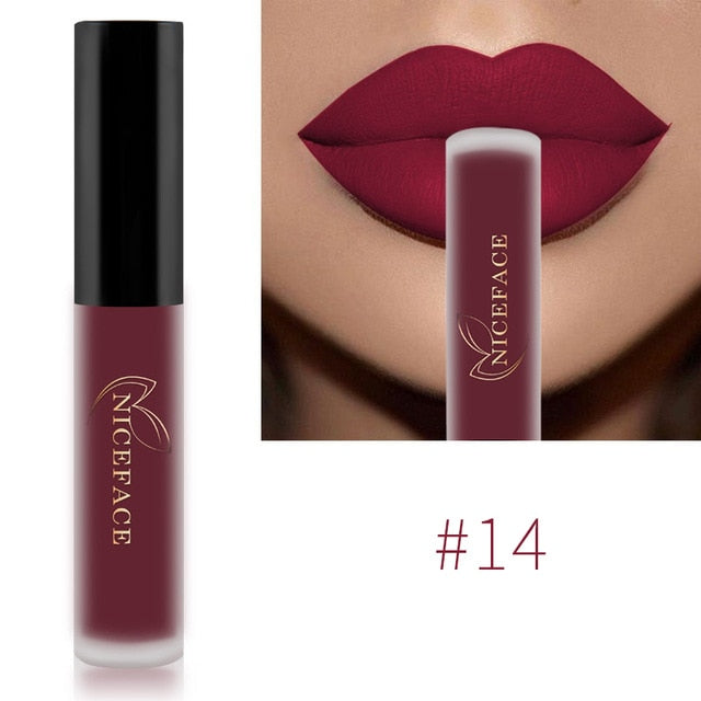 NICEFACE Lip Gloss 26 Colors Waterproof Long Lasting Moisturizing Lip Gloss