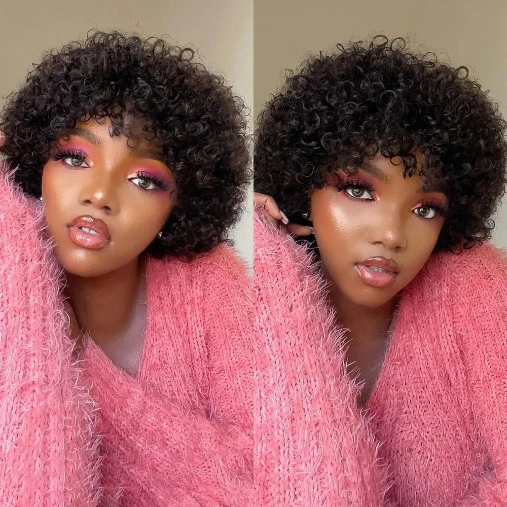 Large Bouncy Afro Kinky Curly Wigs