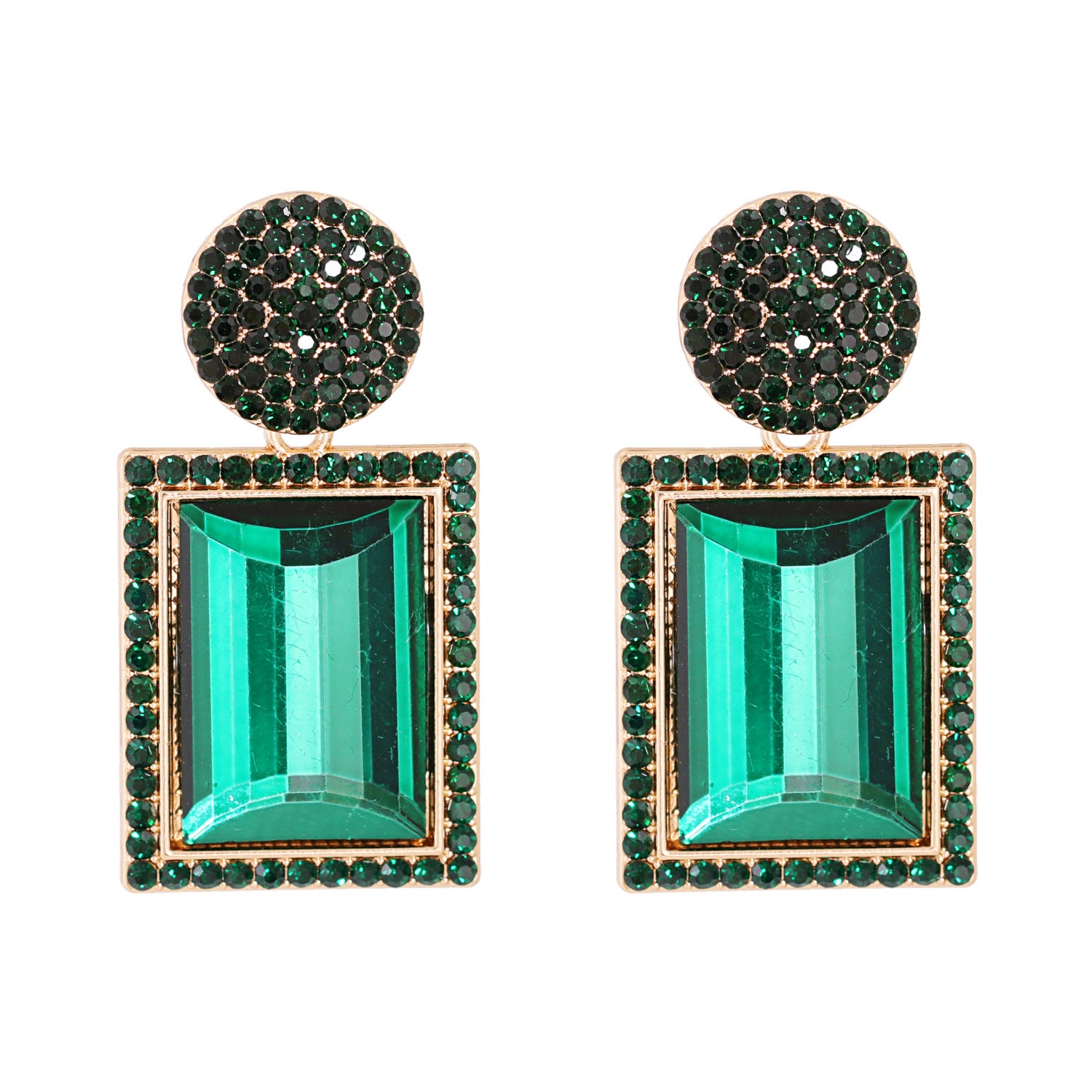 New Creative Trend Jewelry Earrings Rhinestone Crystal Stud Earrings Personality Earrings