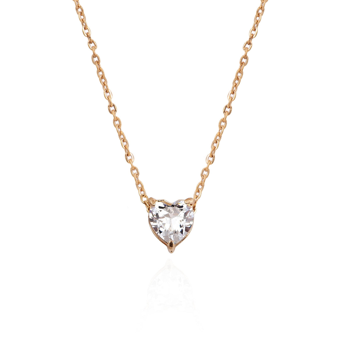 Heart Pendant Necklace Elegant Crystal Chain Choker Necklaces for Women Aesthetic Jewelry Gifts One piece Wholesale
