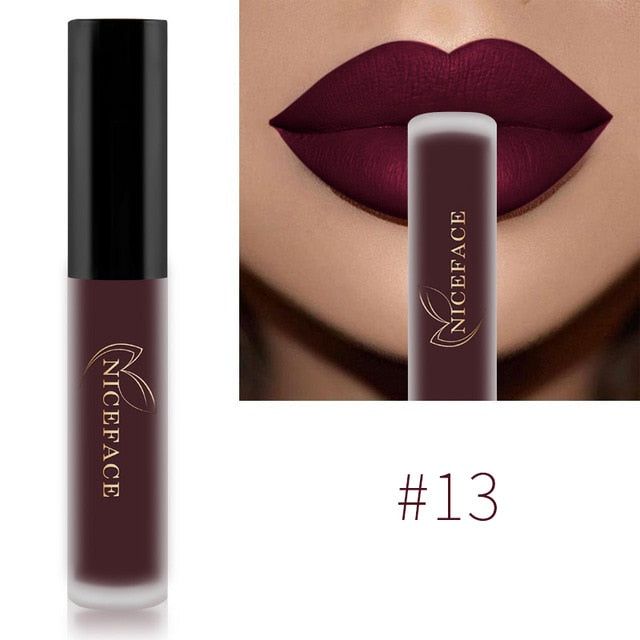 NICEFACE Lip Gloss 26 Colors Waterproof Long Lasting Moisturizing Lip Gloss