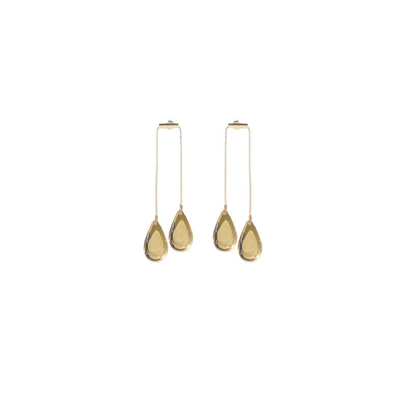 Metal Pendant Earrings European And American Style Personalized Fashion Long Style Stud Earrings Ladies Girls Travel Accessories