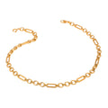 Fashion 18k gold stainless steel handmade chain 3:1 chain necklace female non-fading trendy jewelry