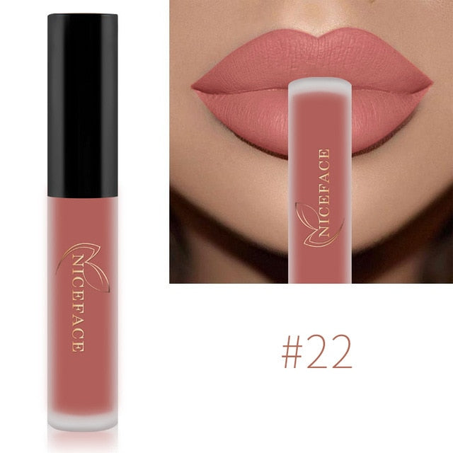 NICEFACE Lip Gloss 26 Colors Waterproof Long Lasting Moisturizing Lip Gloss