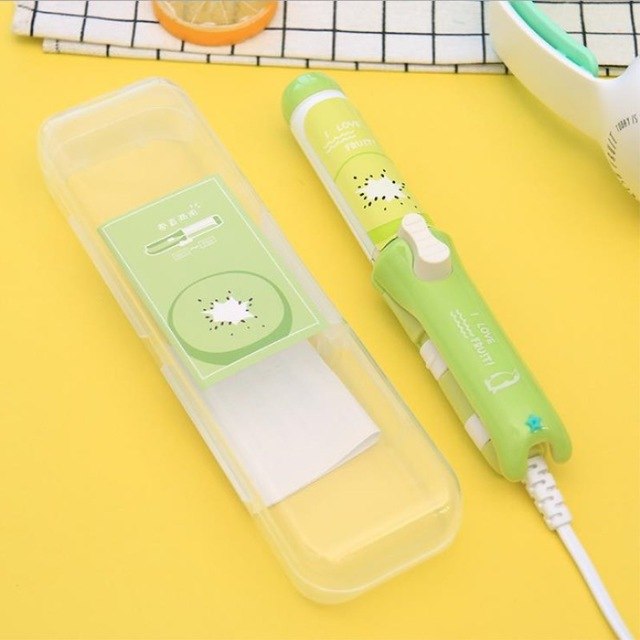 Mini Hair Straightener Small Ceramic Hair Curling Iron Creative Fruit portable Girls Electric Hair Straightening Iron Tools