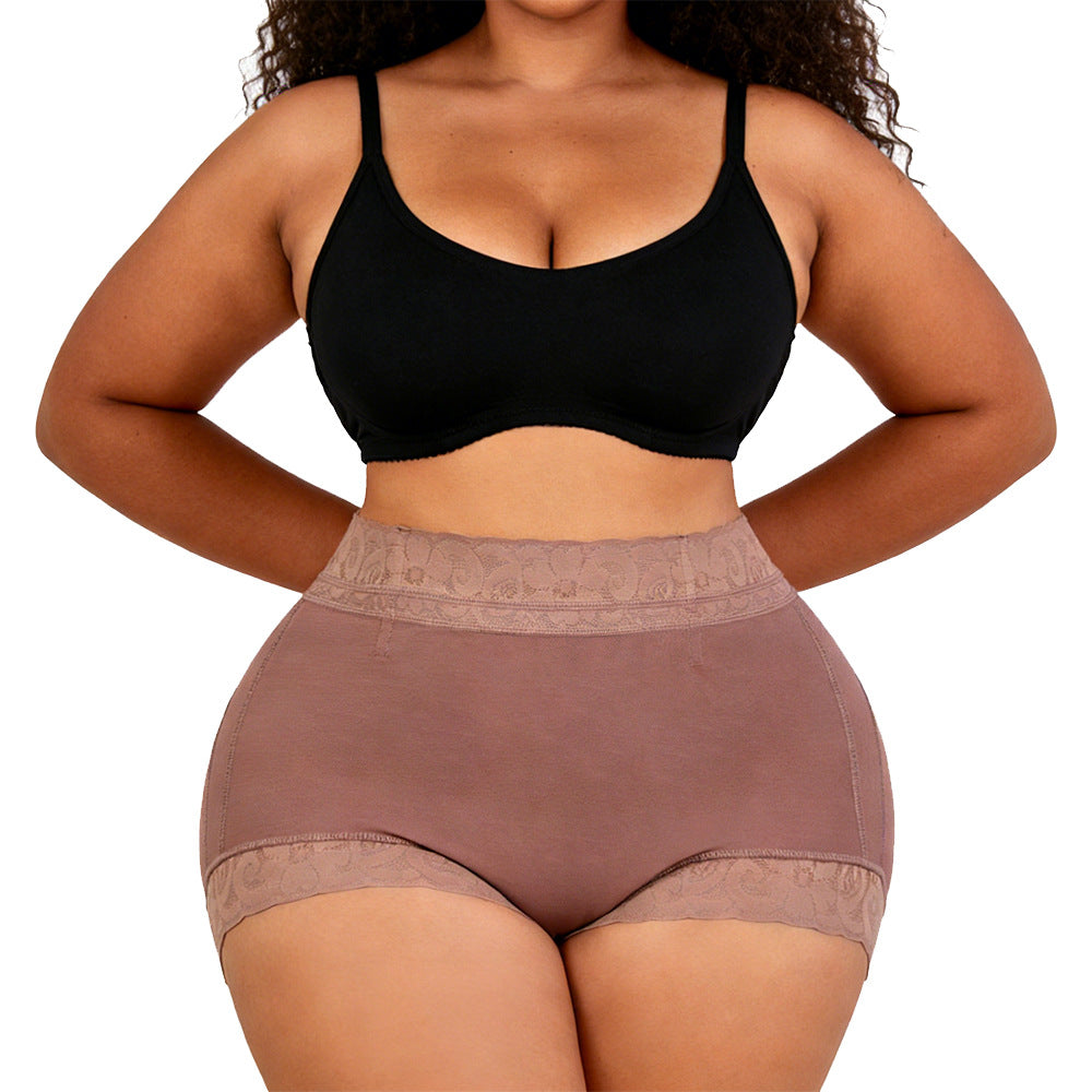 Mid waist, hip lifting, waist cinching, abdominal pants, body shaping, tight fitting, hip lifting, triangular shaping underwear for women