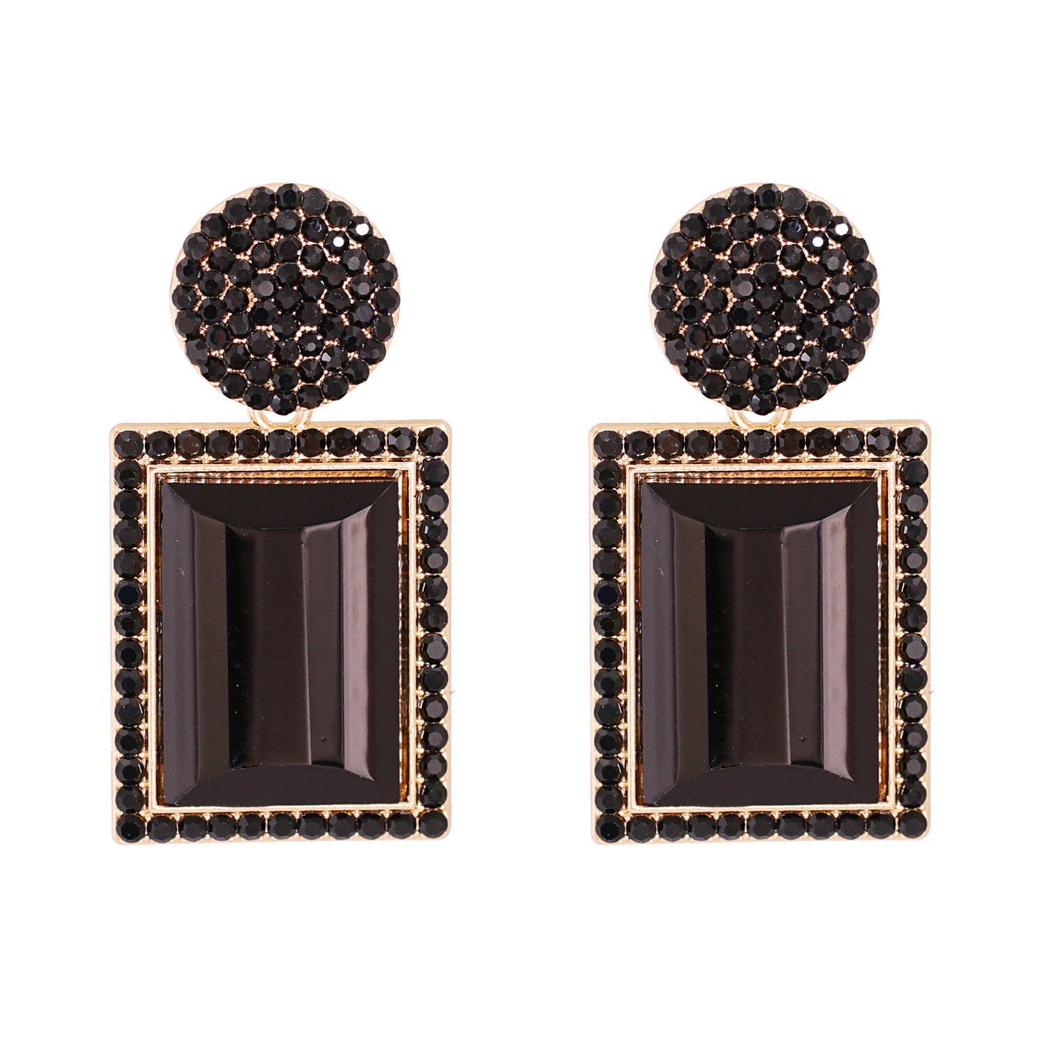 New Creative Trend Jewelry Earrings Rhinestone Crystal Stud Earrings Personality Earrings