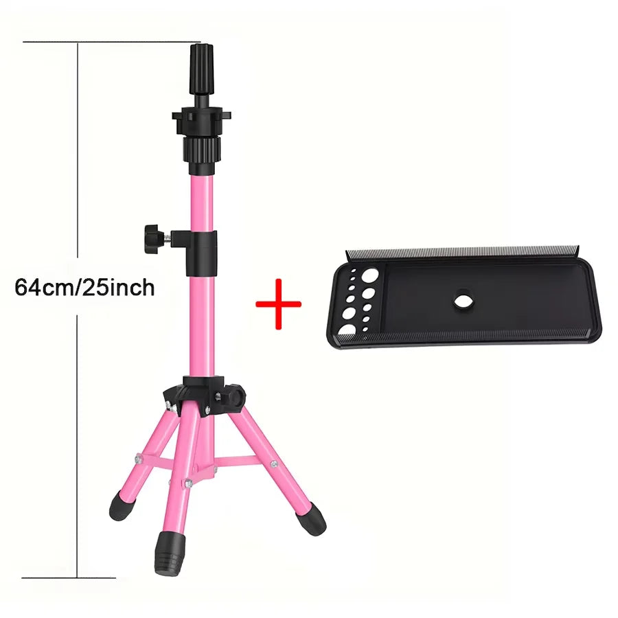 Multifunction Hair Extension Holder Hair Extension Tray with Wig Stand wig tripod Easy To Place Salon Hairdressing Styling Tool