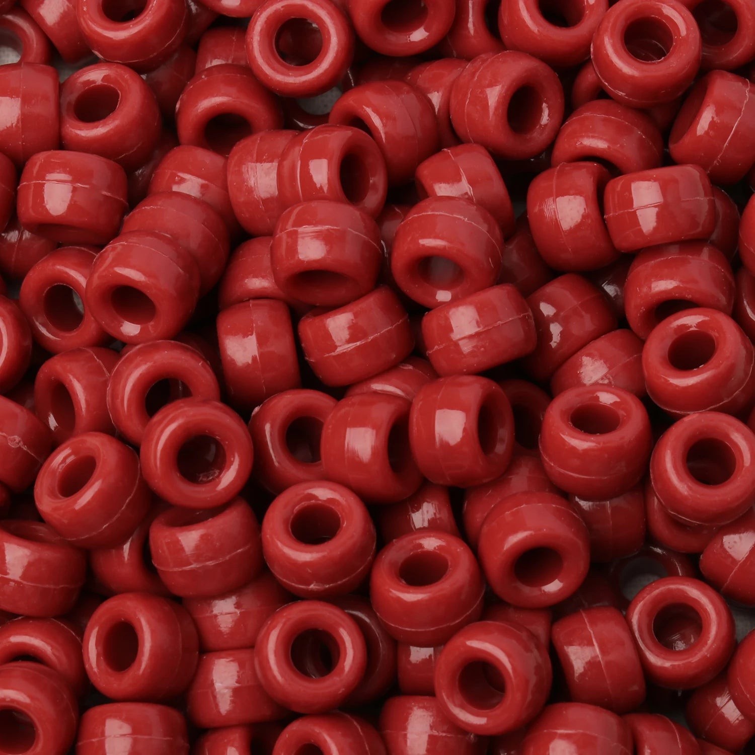 100pcs 6x9mm Colorful Pony Beads Fashion Big Hole Acrylic Beads Kids DIY Bracelet Necklace Making HandCrafts Girls Hair Beads