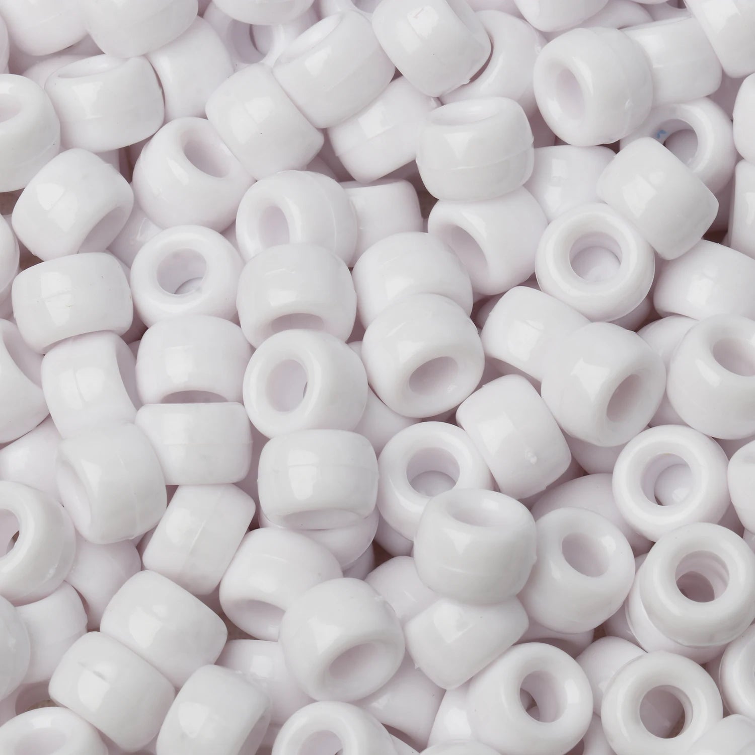 100pcs 6x9mm Colorful Pony Beads Fashion Big Hole Acrylic Beads Kids DIY Bracelet Necklace Making HandCrafts Girls Hair Beads