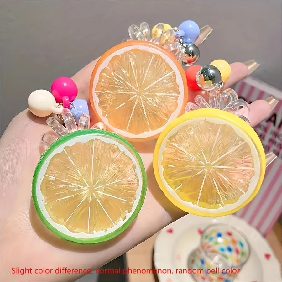 1/3pcs Orange Lemon Lime Hair Tie Fresh Summer Telephone Cord Cute Fruit Hair Accessory for Bun Hairstyles Sweet Birthday Gift