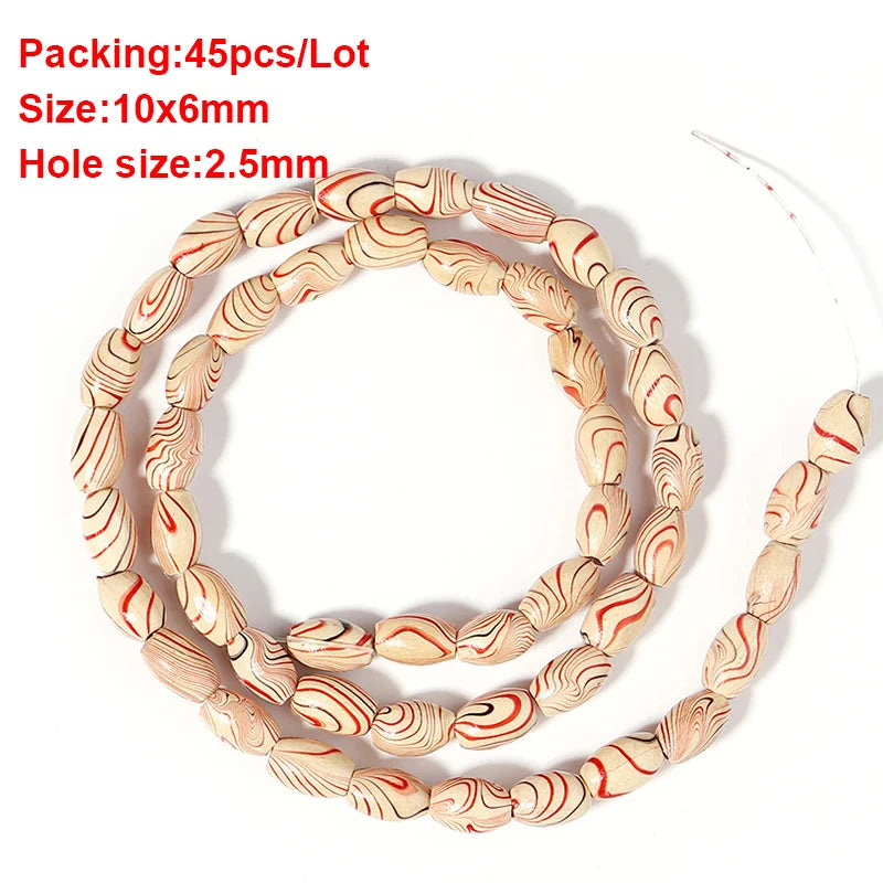 Louleur High Quality Vintage Natural Big Hole Wooden Beads For Necklace Bracelet Charms for Diy Jewelry Making Hair Accessories