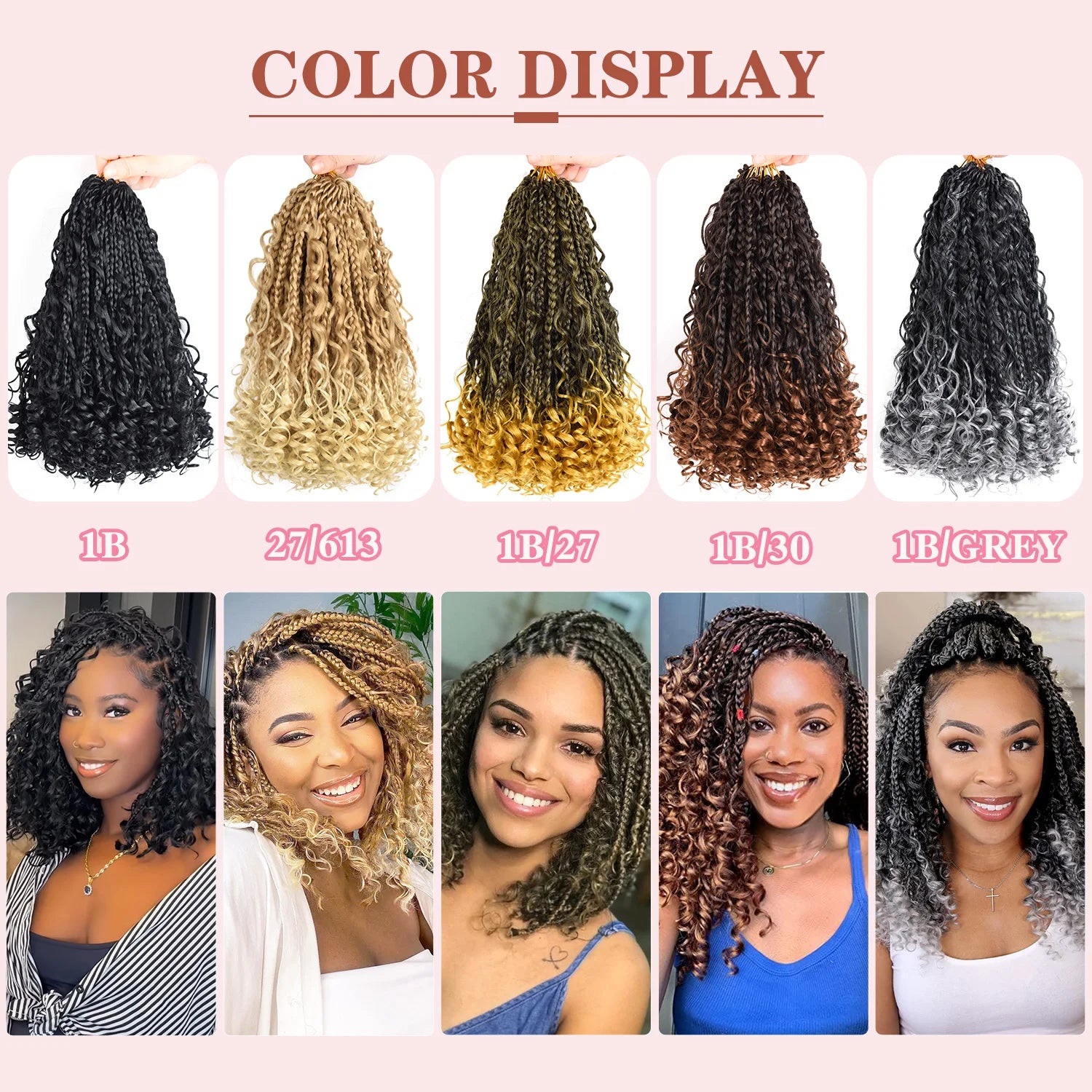 10 Inch Goddess Braids Crochet Hair