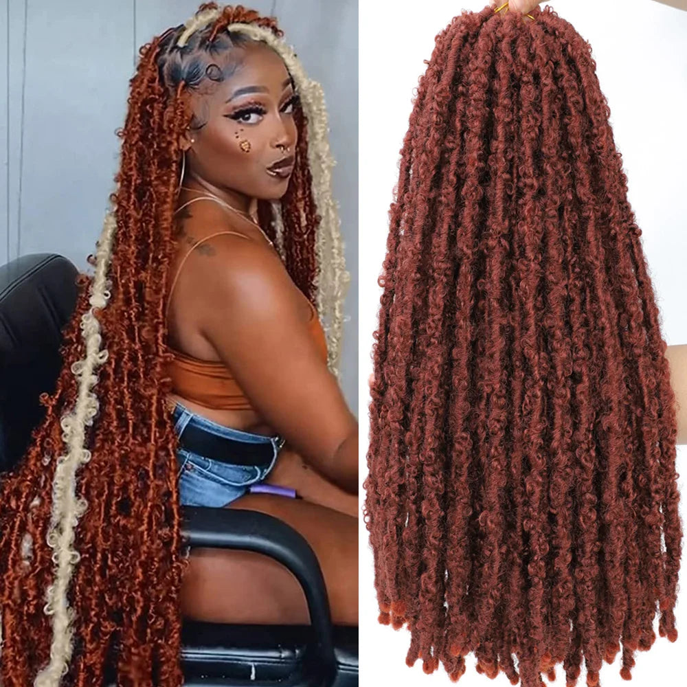 18 24 36 Inches Butterfly Locs Crochet Hair